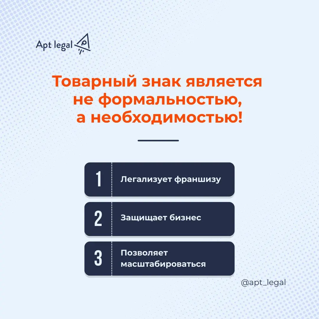 Товарный знак для франшизы: почему без него франшизы не существует
🎙 Многие предприниматели начинают масштабировать бизнес и продавать франшизу до оформления товарного знака | Сетка — социальная сеть от hh.ru