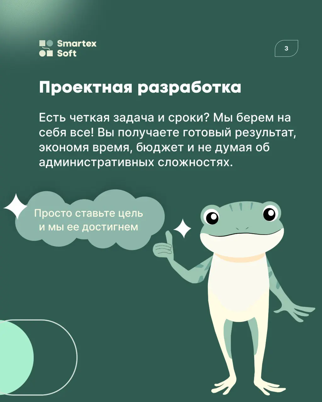 СмартексСофт имеет самого милого маскота. Сегодня наша лягушка Софа решила рассказать вам, как правильно выбрать модель сотрудничества с IT-компанией. 👇 | Сетка — социальная сеть от hh.ru