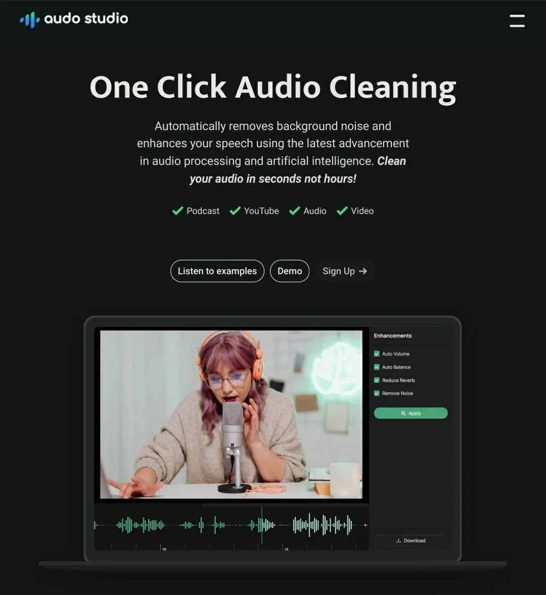 ВОКРУГ ШУМ - ВСЕ НИШТЯК 🔥
Забудь про часы, проведённые в попытках вычистить шумы в Audacity, как будто ты археолог, раскапывающий древний подкаст 🏺.
Audo | Сетка — социальная сеть от hh.ru