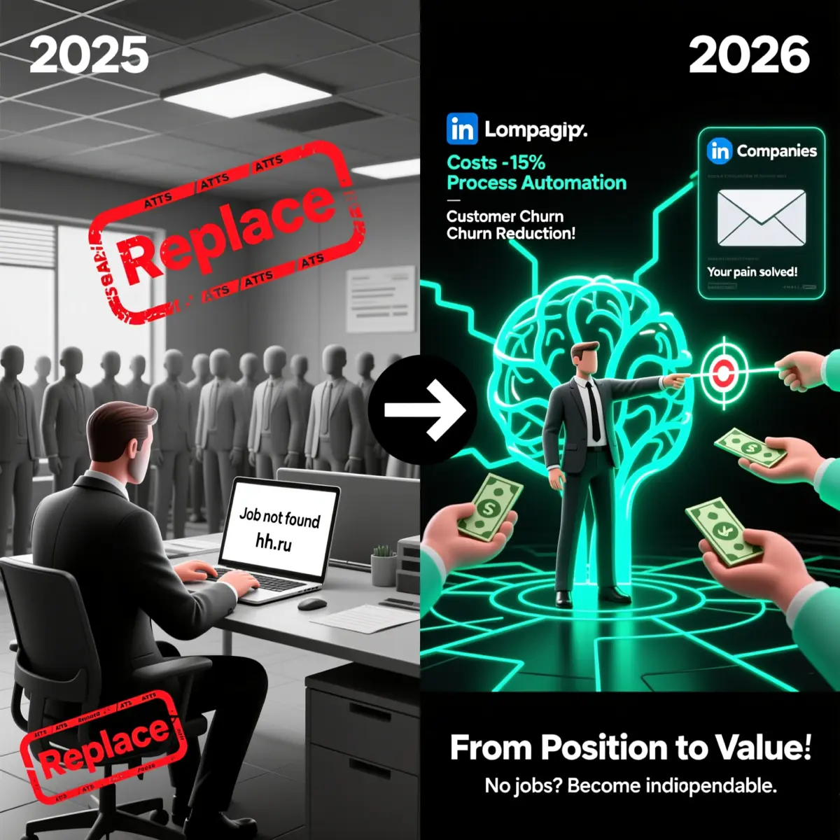 Работы в 2026 не будет? Как остаться в игре 🎯 | Сетка — социальная сеть от hh.ru