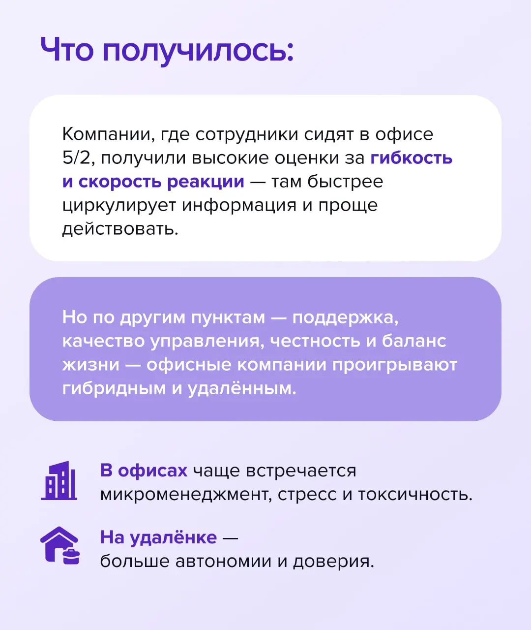 Разрушает ли удалёнка корпоративную культуру?
Разбираем результаты исследования
Многие руководители до сих пор боятся, что с удалёнкой «расползётся» то, что годами выстраивалось в офисах: ценности, ри... | Сетка — социальная сеть от hh.ru