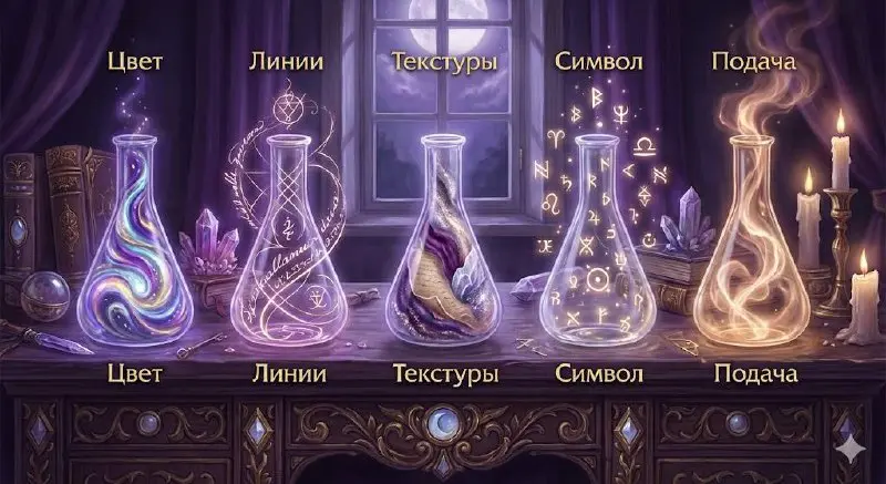 ✦ Алхимия стиля: формула, по которой узнают ваш визуал
Каждый художник и каждый бренд имеет свой “подпись-стиль” — ту самую атмосферу, по которой вас узнают даже без логотипа | Сетка — социальная сеть от hh.ru