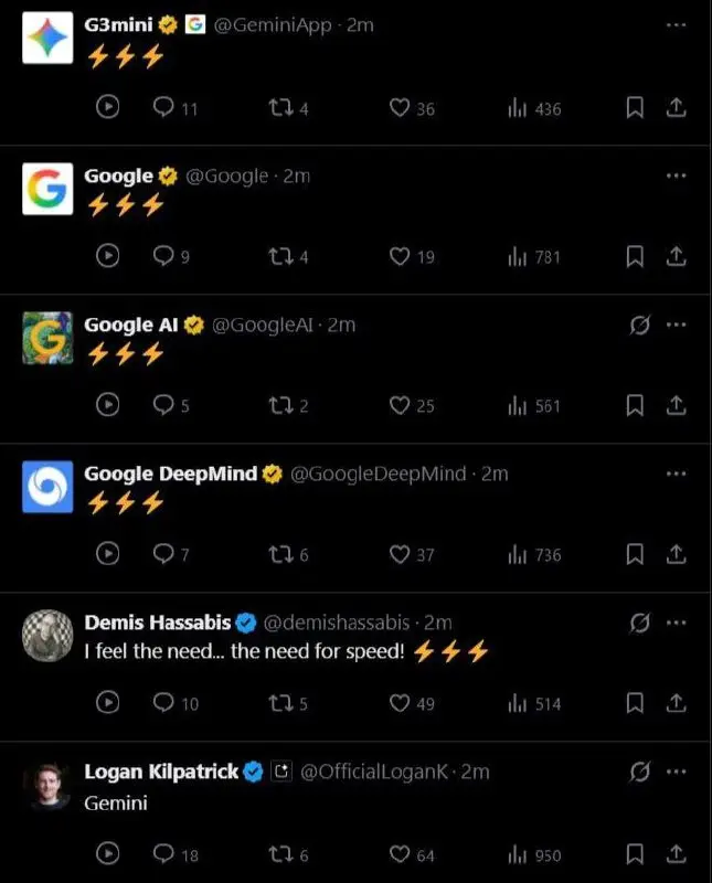 Google в X намекает на то, что мы скоро увидим Gemini 3 Flash. | Сетка — социальная сеть от hh.ru