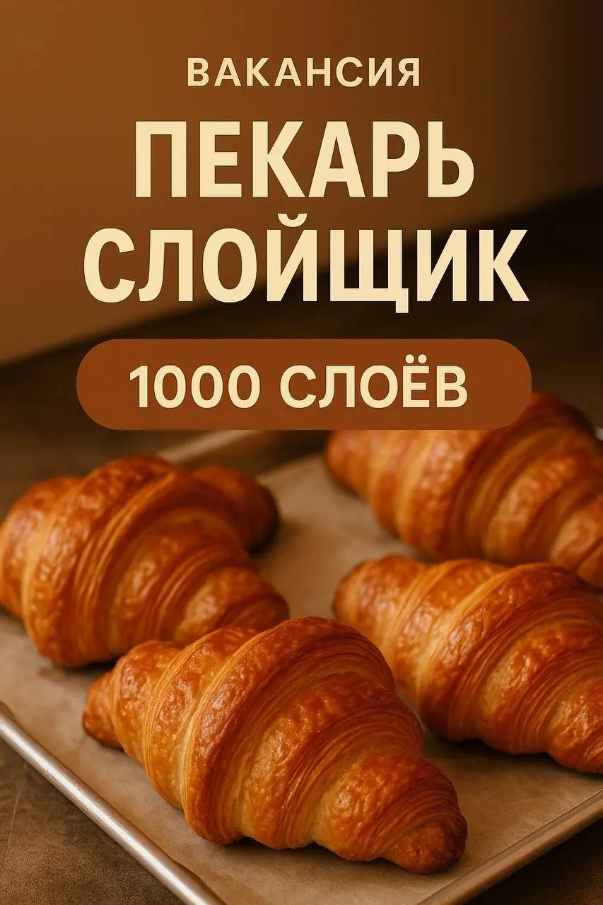🔥 ПЕКАРНЯ «1000 СЛОЁВ» ИЩЕТ ПЕКАРЕЙ-СЛОЙЩИКОВ
В связи с расширением требуется 4 специалиста 👩‍🍳👨‍🍳
📍 Адрес
ул | Сетка — социальная сеть от hh.ru