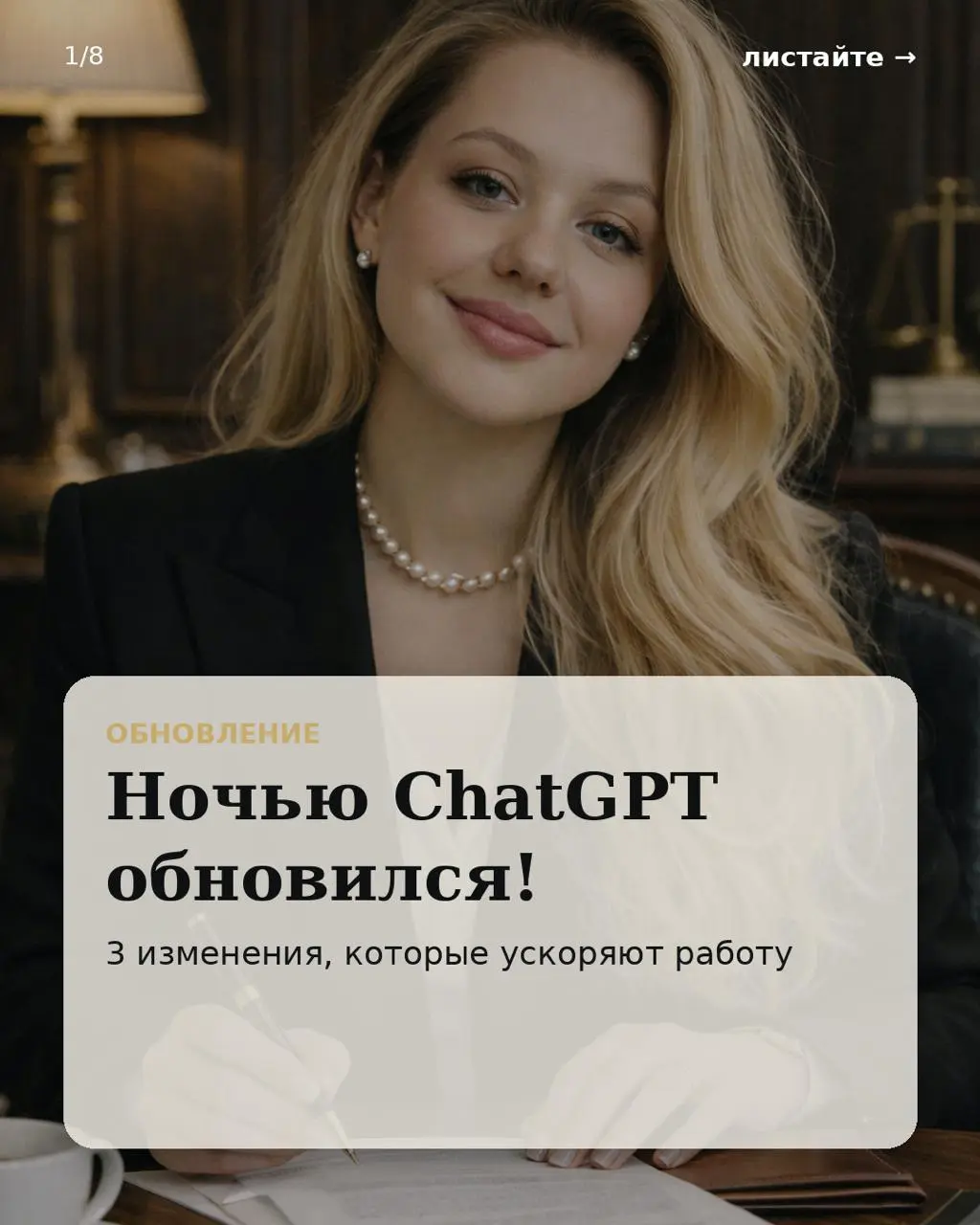 МОЙ ШОК в шоке! Только что новый GPT-5.2 создал мне идеальную карусель для социальных сетей без ошибок и в едином заданном стиле! Используя ранее созданные им же фото. Да, есть косячок в конце | Сетка — социальная сеть от hh.ru