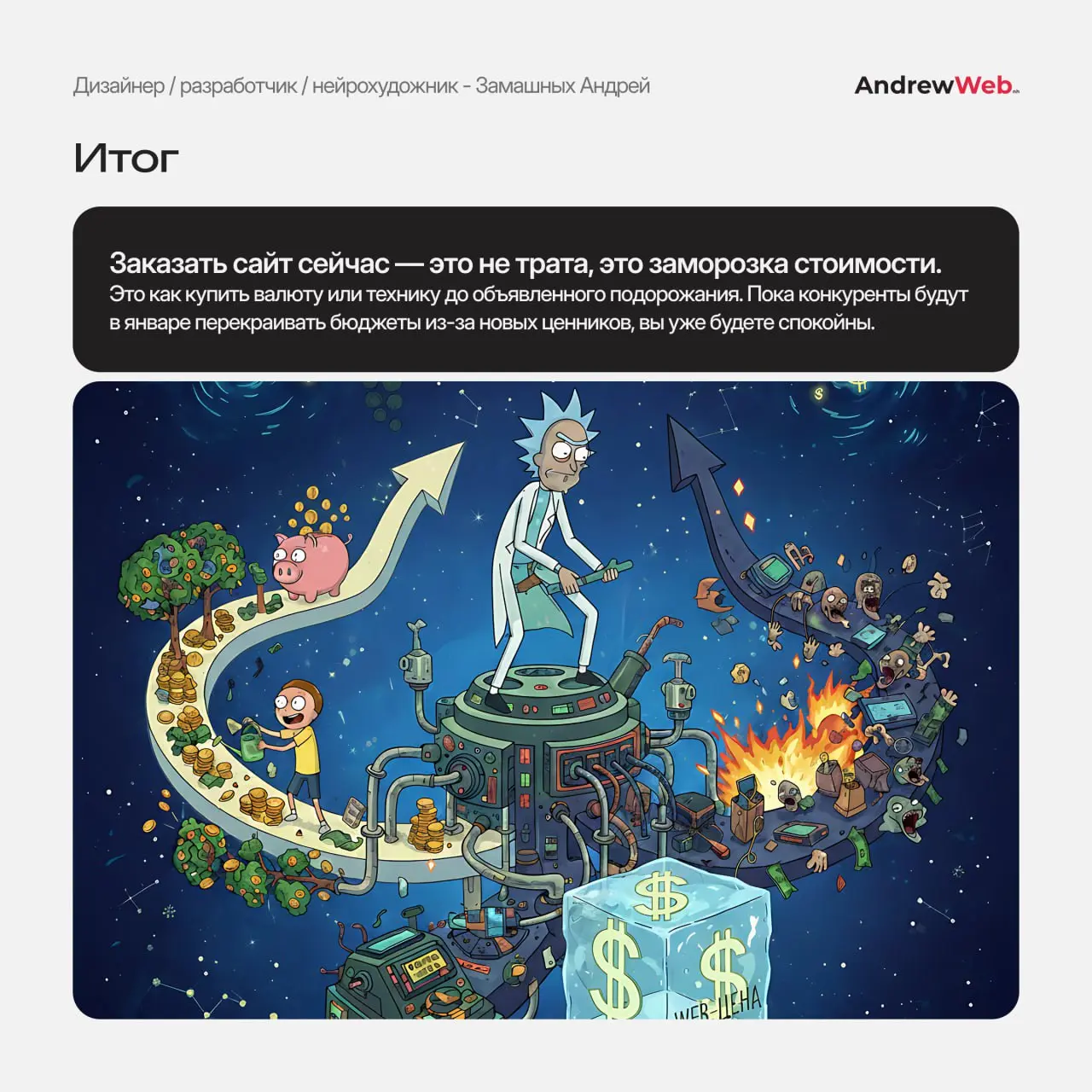 Не жди января! С нового года цены на сайты вырастут. Зафиксируй стоимость 2025 года прямо сейчас | Сетка — социальная сеть от hh.ru