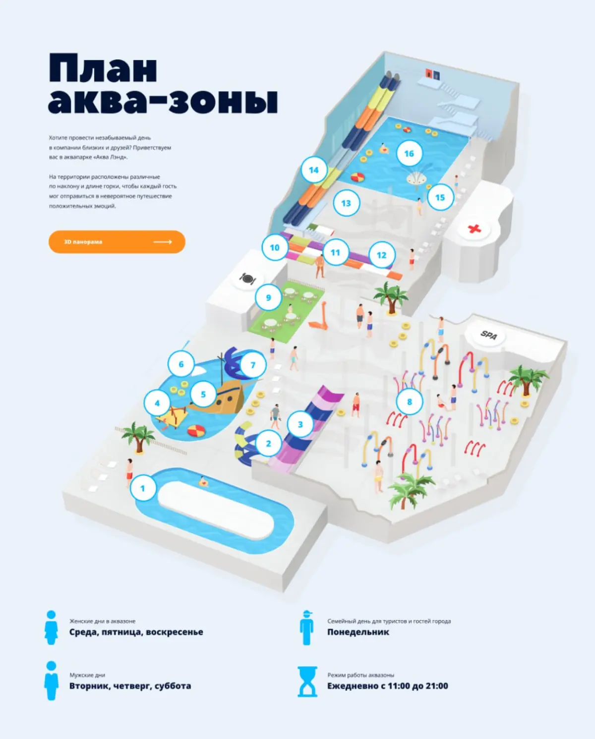 Фрагменты макетов сайта для аквапарка | Сетка — социальная сеть от hh.ru