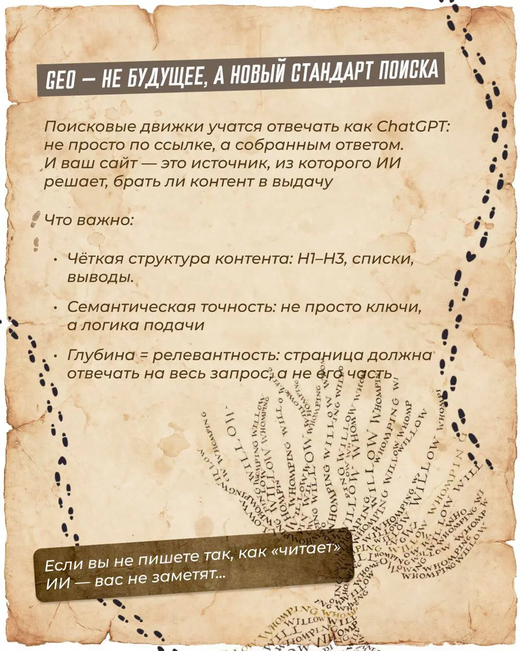 🤖 Тренды SEO в 2026: как попасть в ответ нейросети, когда тренд на общение и поиск через ChatGPT и аналоги
За последний год поисковая оптимизация изменилась сильнее, чем за предыдущие десять | Сетка — социальная сеть от hh.ru