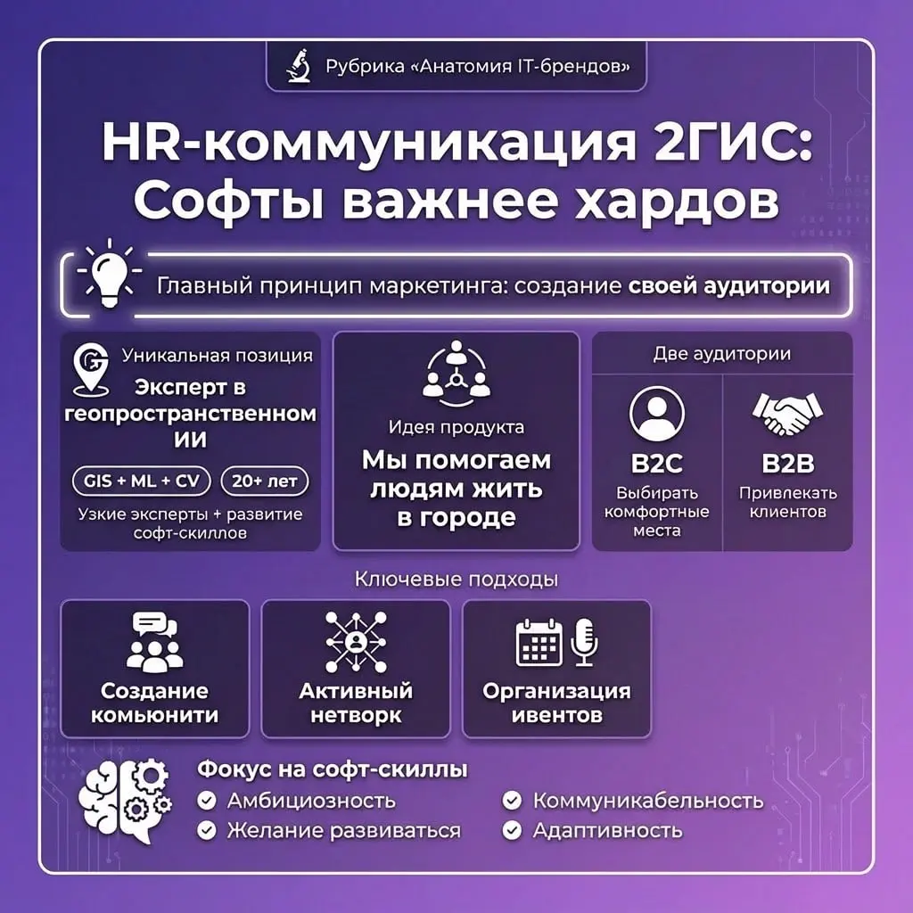 Анализируя HR-коммуникацию 2ГИС, пришла к выводу: компания реализует главный принцип маркетинга — создание своей аудитории | Сетка — социальная сеть от hh.ru