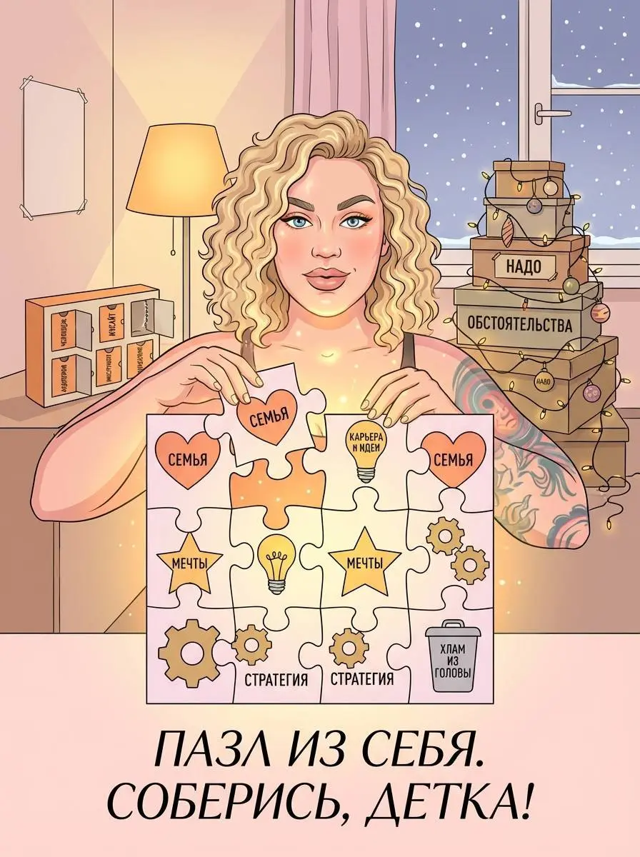 #ПАЗЛИИЗСЕБЯ. Или соберись, детка.
Держу пари, вы собирали этот пазл годами. По кусочку: тут карьера, тут семья, тут мечты, тут «надо».Хочется продвижения | Сетка — социальная сеть от hh.ru