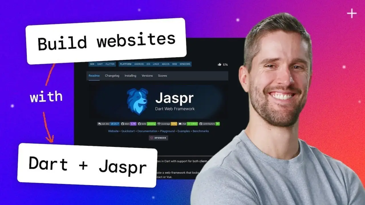 Building websites with Dart and Jaspr: В этом эпизоде Craig показывает, как с помощью Jaspr и Antigravity построить классический веб-сайт на Dart, при этом переиспользуя бизнес-логику с Flutter-прилож... | Сетка — социальная сеть от hh.ru