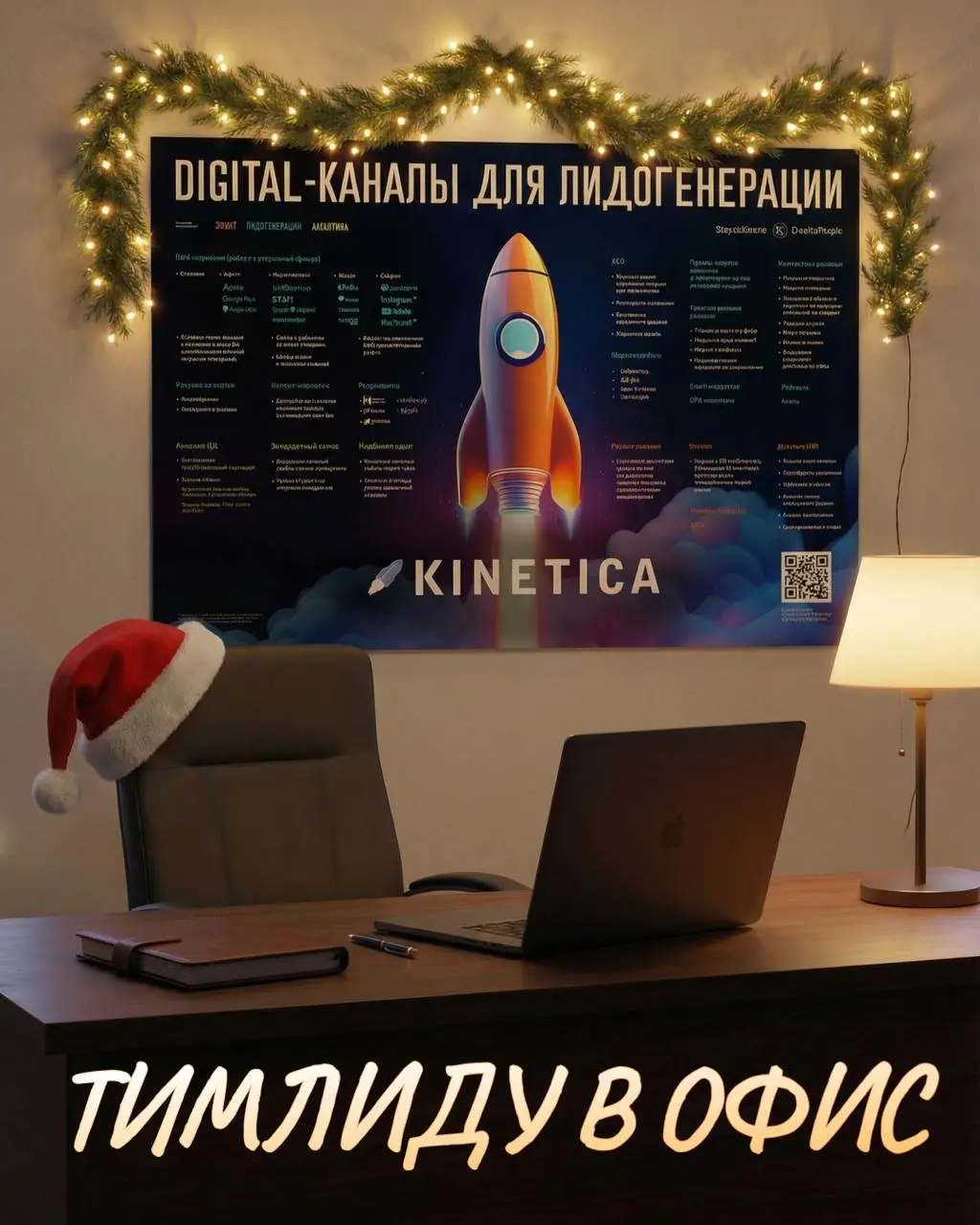 🎄 СТАНЬ DIGITAL-САНТОЙ
(без бороды, но с плакатом)
Мы создали плакат с ключевыми digital-каналами для лидогенерации. На нём — всё, что важно знать о каналах, которые использует каждый маркетолог | Сетка — социальная сеть от hh.ru