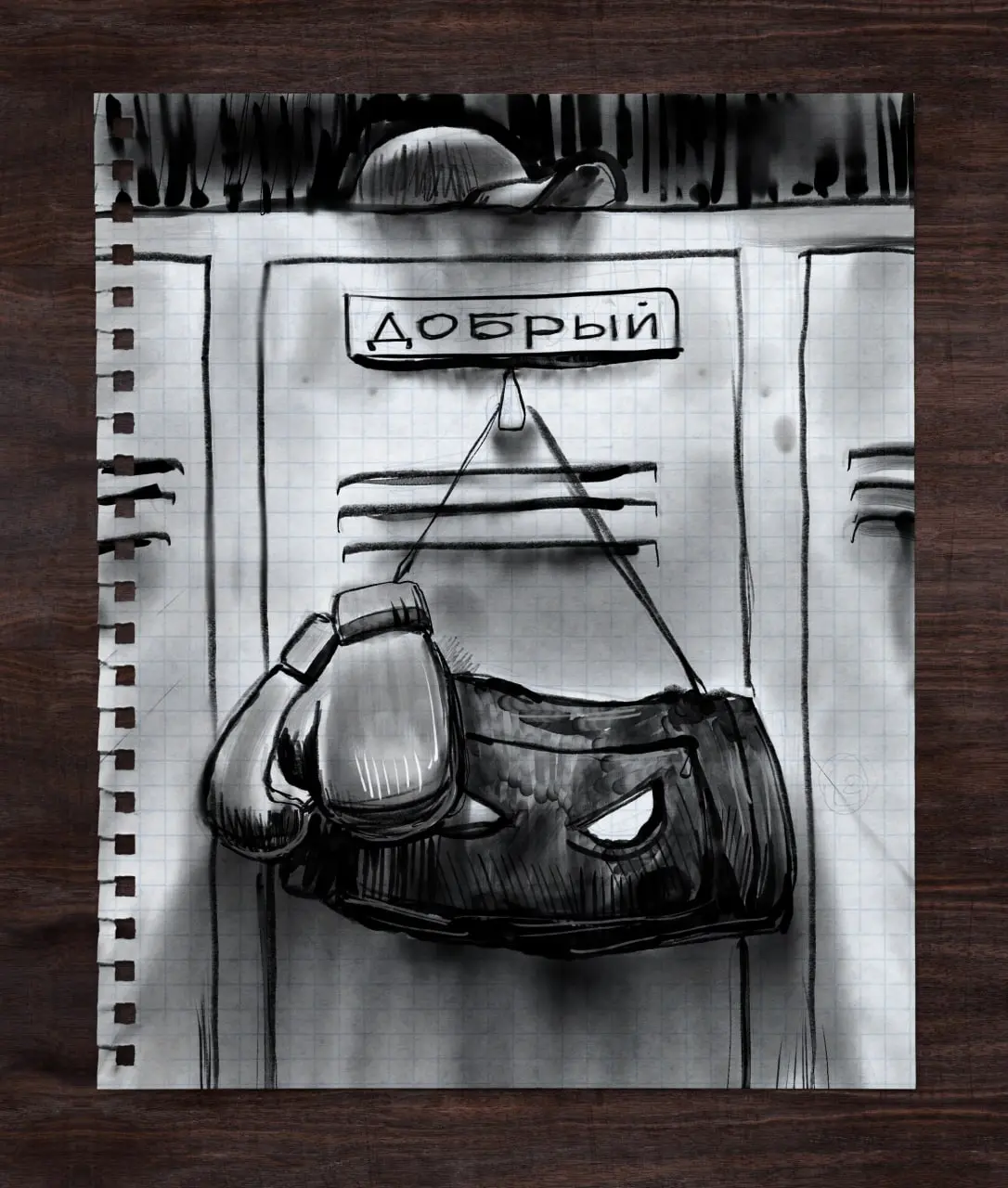 #inktober 2022 → 13 Добрый | Сетка — социальная сеть от hh.ru