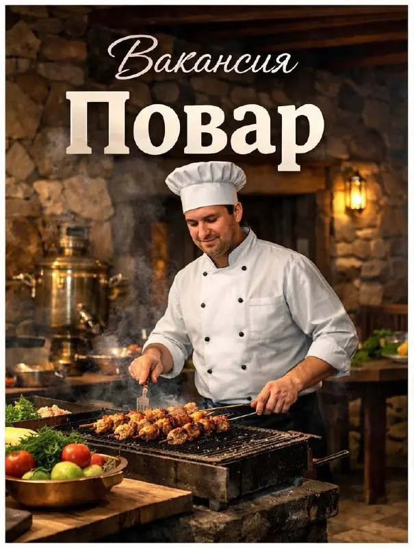 🍽️ Повар-универсал в банно-ресторанный комплекс
💰 140 000–150 000 ₽
💳 Выплаты два раза в месяц
📌 Требования:
• Опыт от 2 лет
• Знание мангала
• Холодный и горячий цех
🔥 Обязанности:
• Приготовление по... | Сетка — социальная сеть от hh.ru