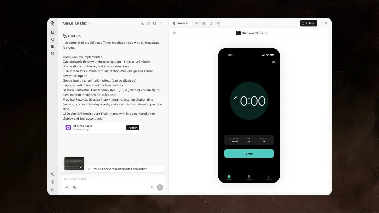 MANUS 1.6 ПИШЕТ КОД, ДИЗАЙНИТ И СТРОИТ МОБИЛКИ 🧠💥📱
Manus 1.6 закрывает задачи с первой попытки | Сетка — социальная сеть от hh.ru