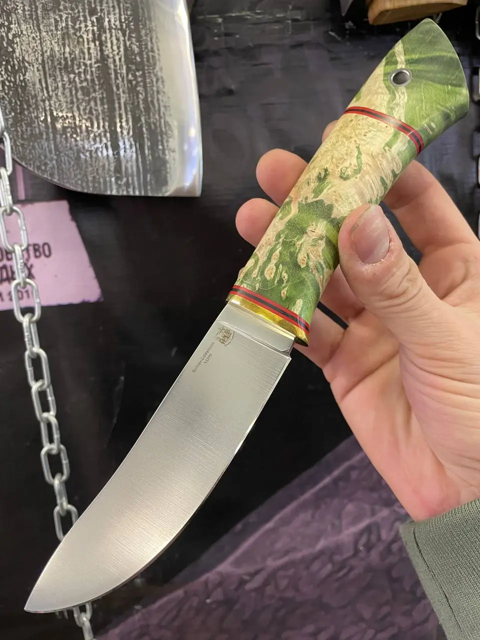 Предновогодняя
акция🔥
Нож из нержавеющей порошковой стали М390
Твердость:62HRC
На рукояти стабилизированный кап клена
Ножны из кожи
❌Стоимость без скидки:14900₽
✅Стоимость со скидкой:13500₽
Для оформл... | Сетка — социальная сеть от hh.ru