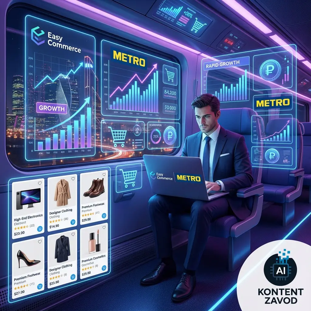 Всем e-com!
Отчёт: Станислава Коллавини, METRO; Григорий Богачев, Easy Commerce
📊 Факты
• Доля e-com в ретейле РФ вырастет до 30%+ к 2027.
• 83% заходят на e-com хотя бы раз в месяц, 54% — ежедневно | Сетка — социальная сеть от hh.ru