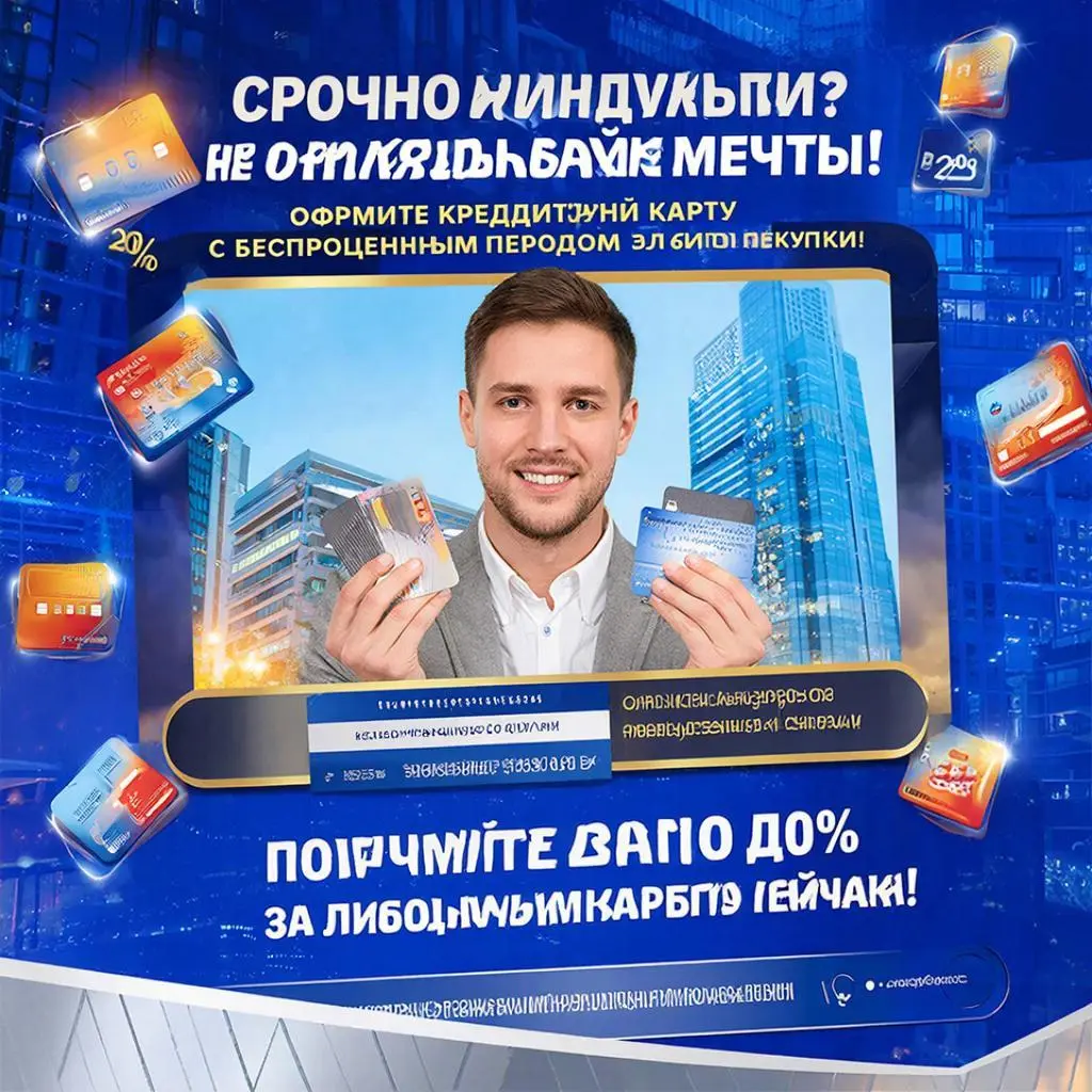 Срочно нужны деньги? Не стоит откладывать важные планы на потом! Оформи кредитную карту с невероятным льготным периодом в 60 дней и забудь о процентах почти на два месяца! Это твой шанс воплотить мечт... | Сетка — социальная сеть от hh.ru