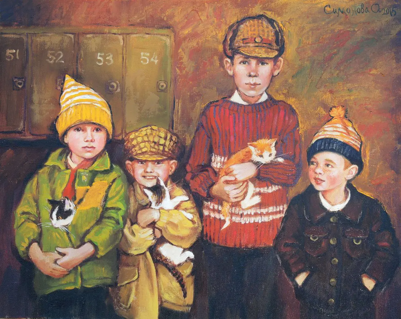 Ольга Симонова,
"Ребята с нашего двора"
Воскресный #Арт@poldner #Коты@poldner | Сетка — социальная сеть от hh.ru