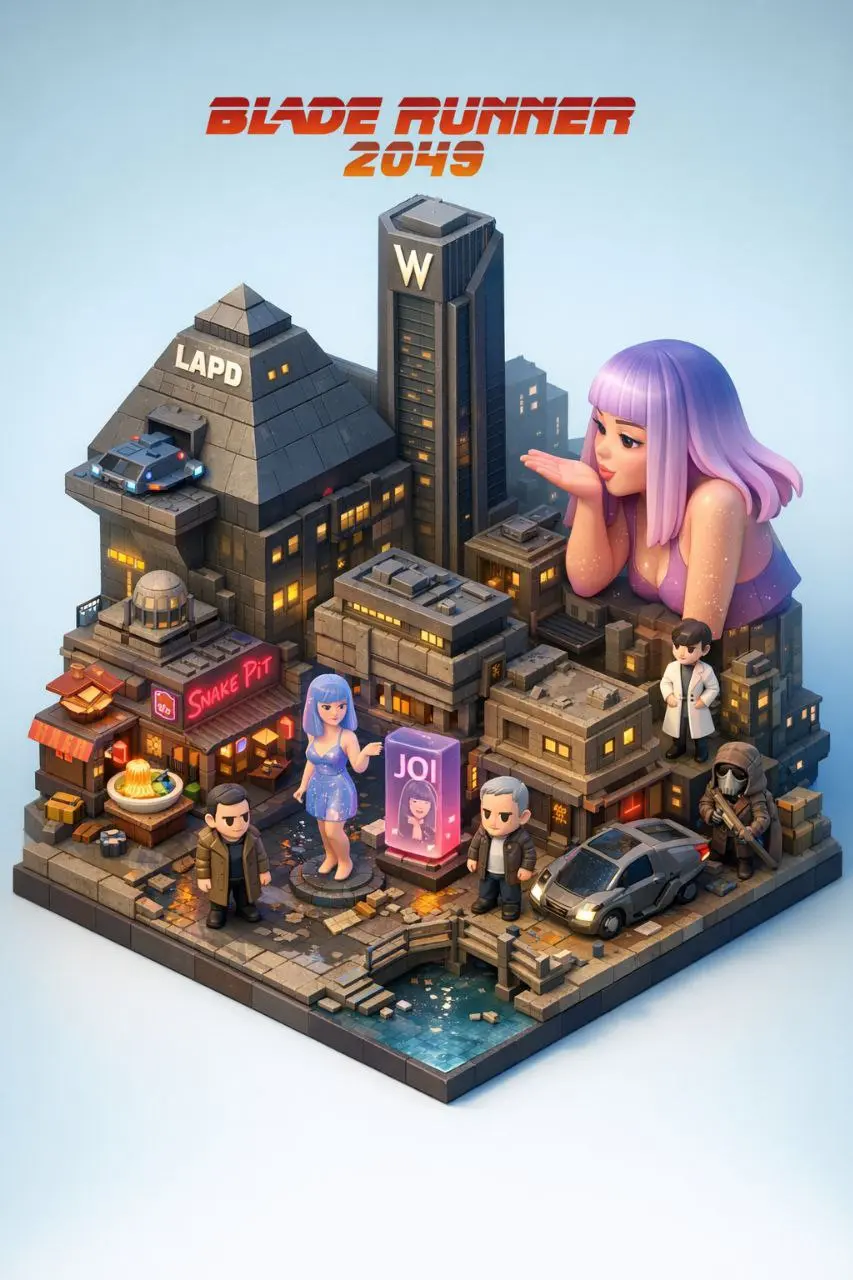 #нейросеть #ai #дизайн #nanobanana #gpt #sora #промт
3D миниатюра вселенной по фильму/сериалу
Нейросеть соберёт все данные по фильму, сериалу, книге, игре и и.д | Сетка — социальная сеть от hh.ru