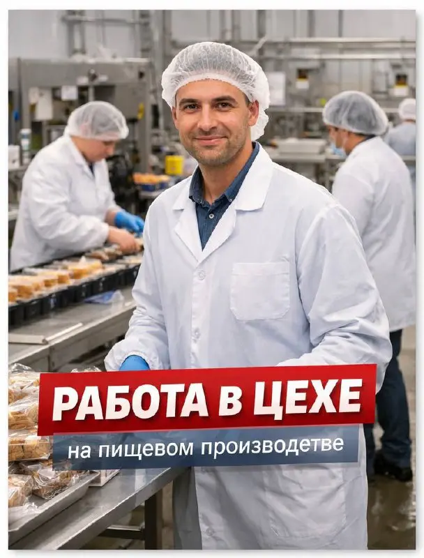 📦 Требуется работник цеха (пищевое производство)
Средняя зарплата: 110 000 ₽
🧾 Что предлагаем:
• Официальное трудоустройство
• Дружный коллектив
• Адекватное руководство
🧑‍🏭 Обязанности:
• Изготовлени... | Сетка — социальная сеть от hh.ru