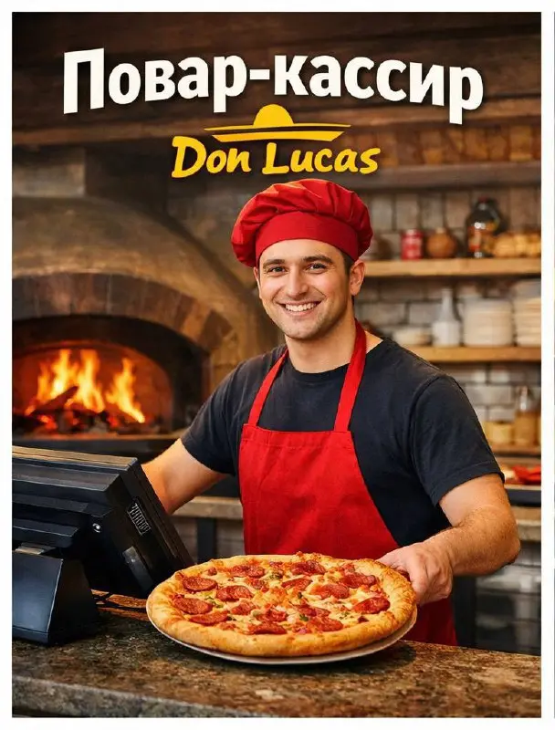 🍕 Повар-кассир в Don Lucas
💸 Зарплата: 5 000 ₽ за смену
📍 График:
• Полная занятость
• Смены 11:00–23:00
• Гибкий график: 2/2, 3/2, 3/3, 5/2
🧾 Обязанности:
• Приём и оформление заказов
• Консультация ... | Сетка — социальная сеть от hh.ru