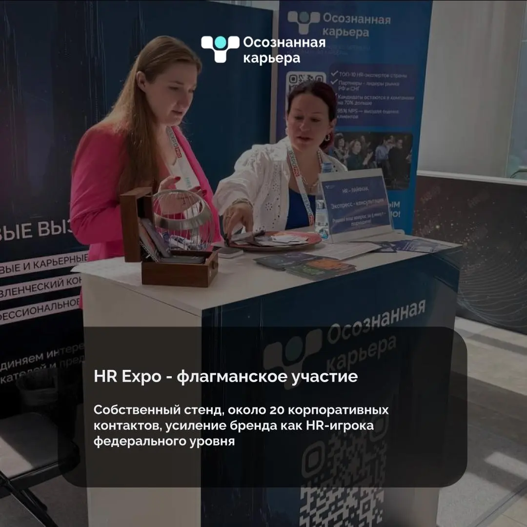 Итоги 2025 в фактах: самое важное, что случилось с HR-агентством нового времени "Осознанная карьера"
Членство в МТПП, проведение первого главного события HR TED, флагманское участие в HR EXPO, организ... | Сетка — социальная сеть от hh.ru