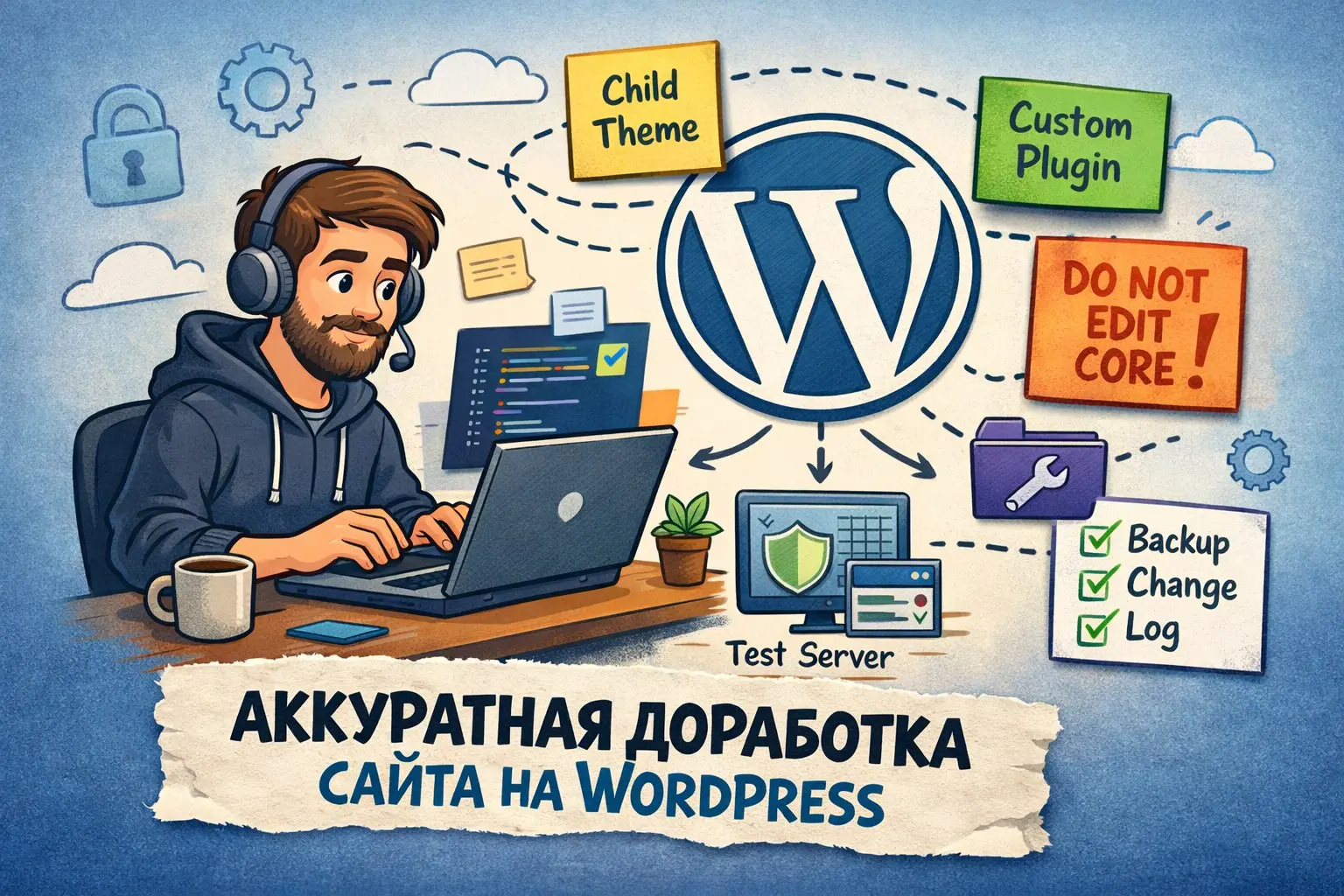 Как аккуратно дорабатывать чужой сайт на WordPress | Сетка — социальная сеть от hh.ru