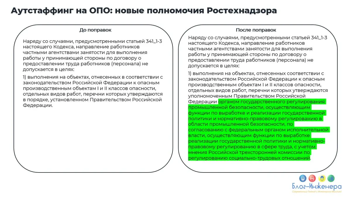 ⚡️ Госдума в первом чтении приняла проект изменений в ТК РФ по аутстаффингу на ОПО
В 1 чтении принят законопроект № 1057226-8 который уточняет правила использования персонала, предоставленного по дого... | Сетка — социальная сеть от hh.ru