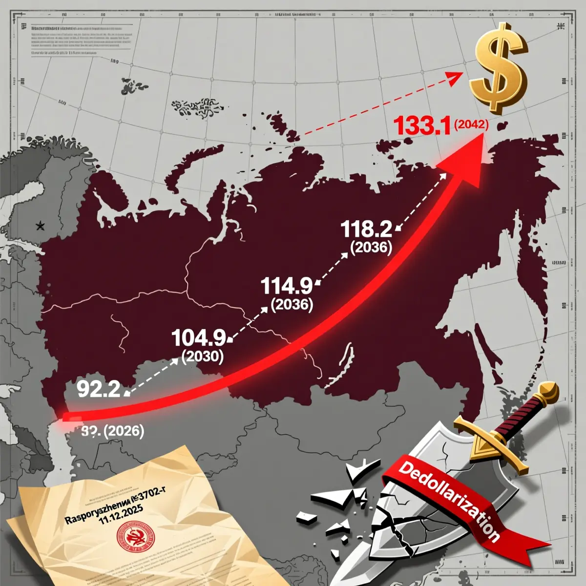 Бюджетный прогноз 2042 #1 — дедолларизация проиграла | Сетка — социальная сеть от hh.ru