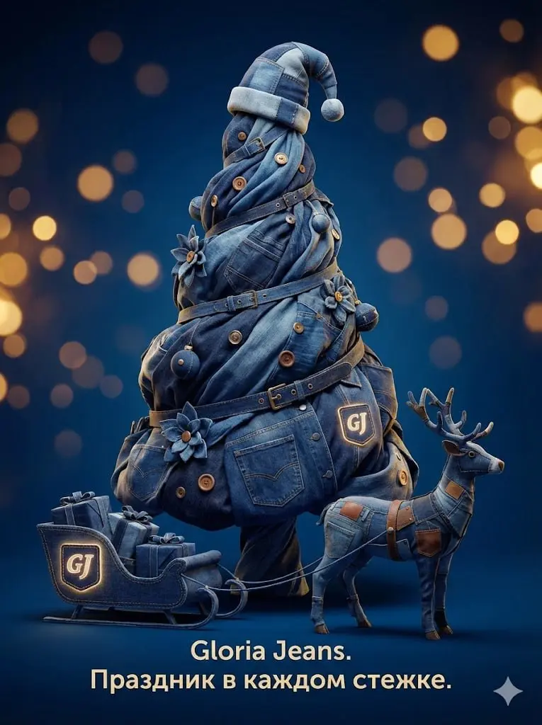 Промпт для создания новогодней креативной рекламы брендов
Создайте высококлассную концептуальную рождественскую рекламу для [Название бренда] | Сетка — социальная сеть от hh.ru