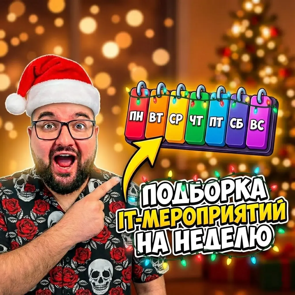 Подборка IT-мероприятий 🎄 | Сетка — социальная сеть от hh.ru