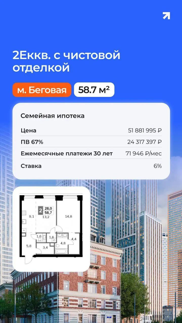 🔥 ГОТОВЫЕ РАСЧЁТЫ по семейной ипотеке с ЧИСТОВОЙ ОТДЕЛКОЙ! 🔥
💡 ПОЧЕМУ ЭТО ВЫГОДНО:
• Ставка от 6% по семейной ипотеке
• Готовый ремонт — экономия времени и нервов
• Сразу после сделки — въезжайте и жи... | Сетка — социальная сеть от hh.ru