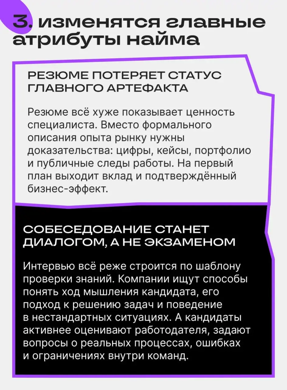 Тренды в найме 2026
Ребята из Сетки провели исследование и определели ключевые тренды в поиске работы на 2026 год | Сетка — социальная сеть от hh.ru