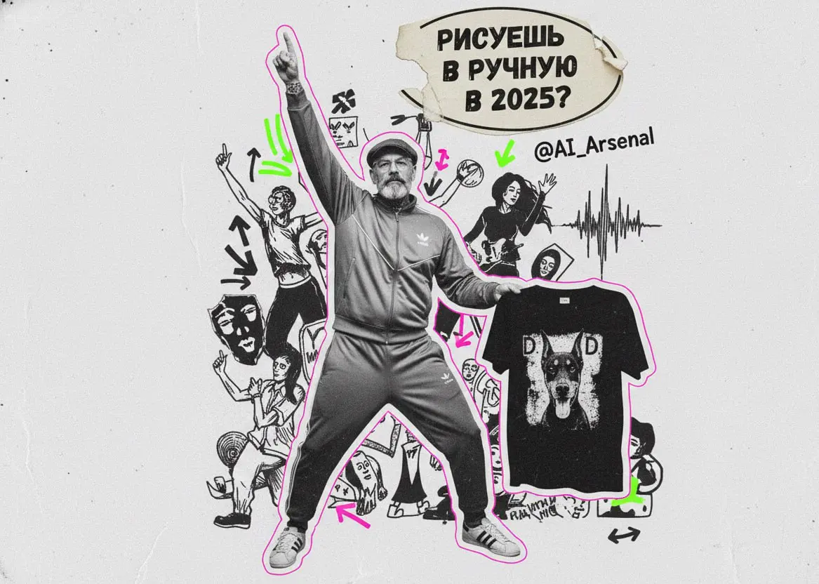 ☢️ Ты до сих пор рисуешь принты вручную в 2025-м, как какой-то длбоб из 2007-го с крякнутым CorelDRAW?
#лягушкавшоке
Я думал, эта йня вымерла вместе с ICQ, аськой и фотошопом за 800 баксов | Сетка — социальная сеть от hh.ru
