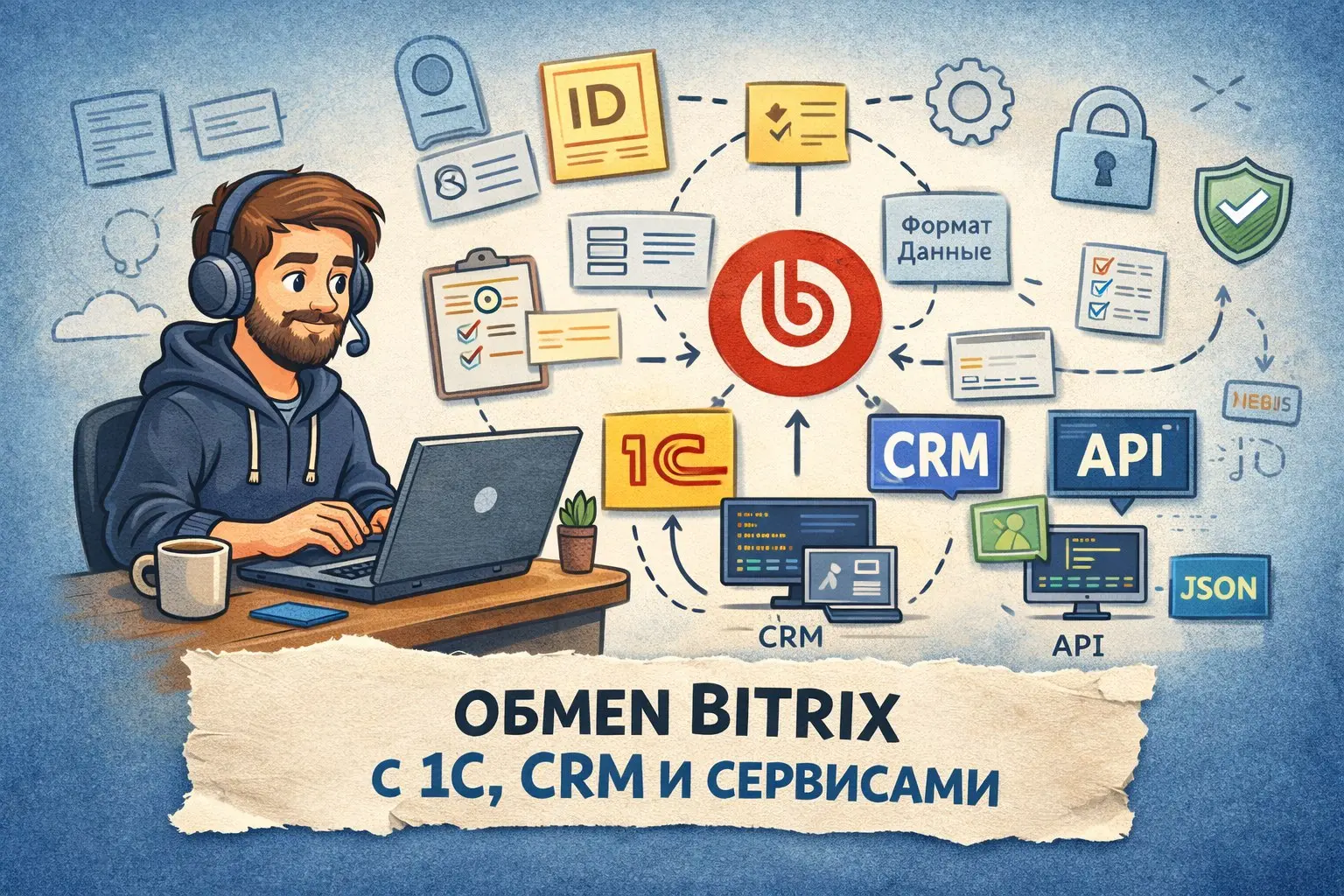 Как я проектирую обмен Bitrix с 1С, CRM и внешними сервисами
Интеграция для Bitrix — это не «ещё один скрипт обмена», а отдельная подсистема | Сетка — социальная сеть от hh.ru