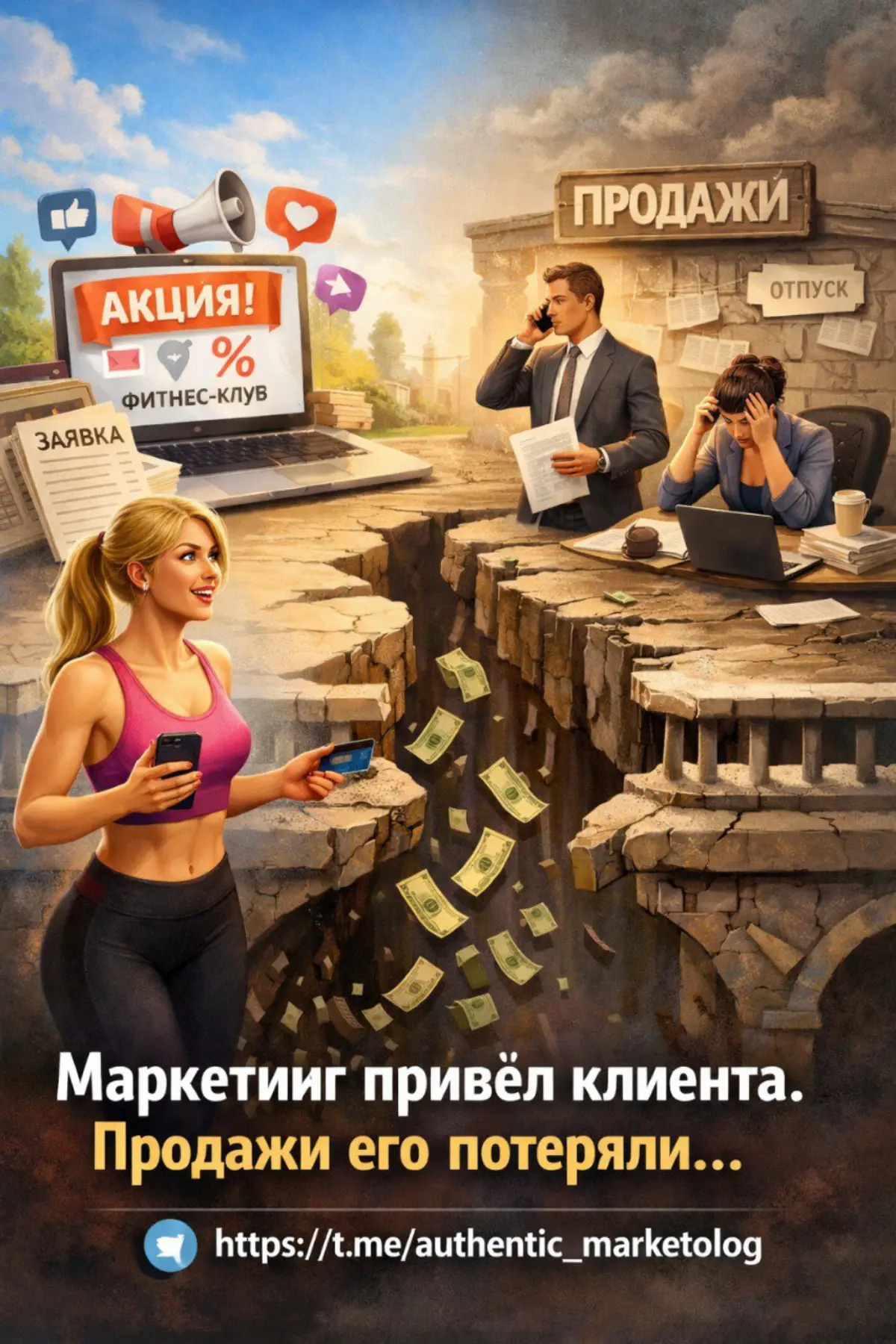 Маркетинг привёл клиента. Продажи его потеряли. | Сетка — социальная сеть от hh.ru