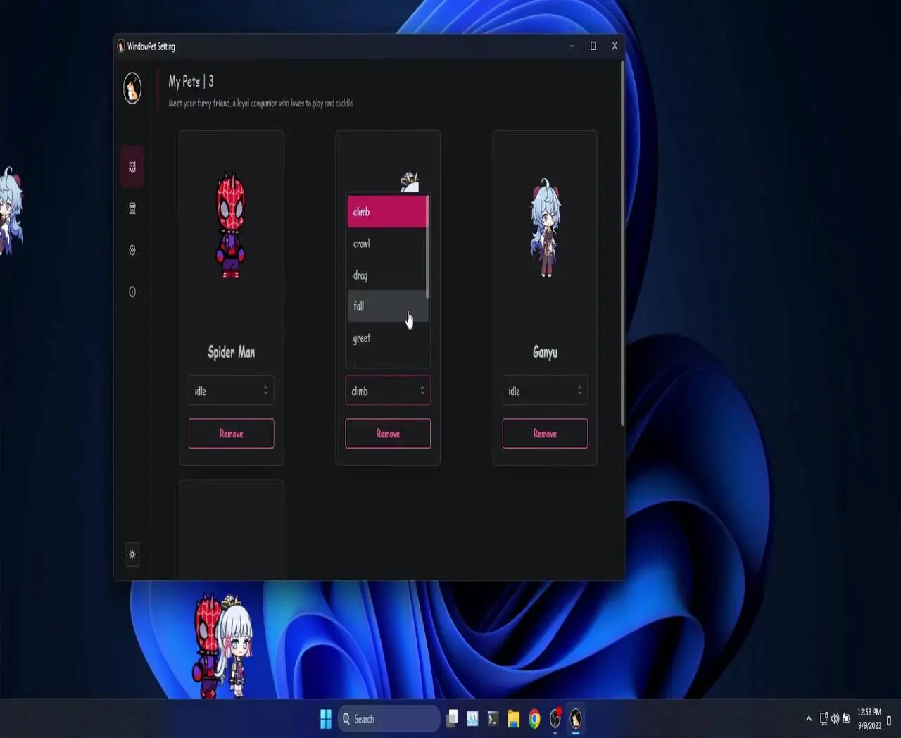 WindowPet
Это приложение, которое позволяет размещать на экране милых компаньонов, таких как питомцы или персонажи аниме | Сетка — социальная сеть от hh.ru