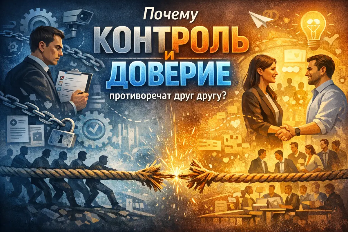 Почему контроль и доверие противоречат друг другу | Сетка — социальная сеть от hh.ru
