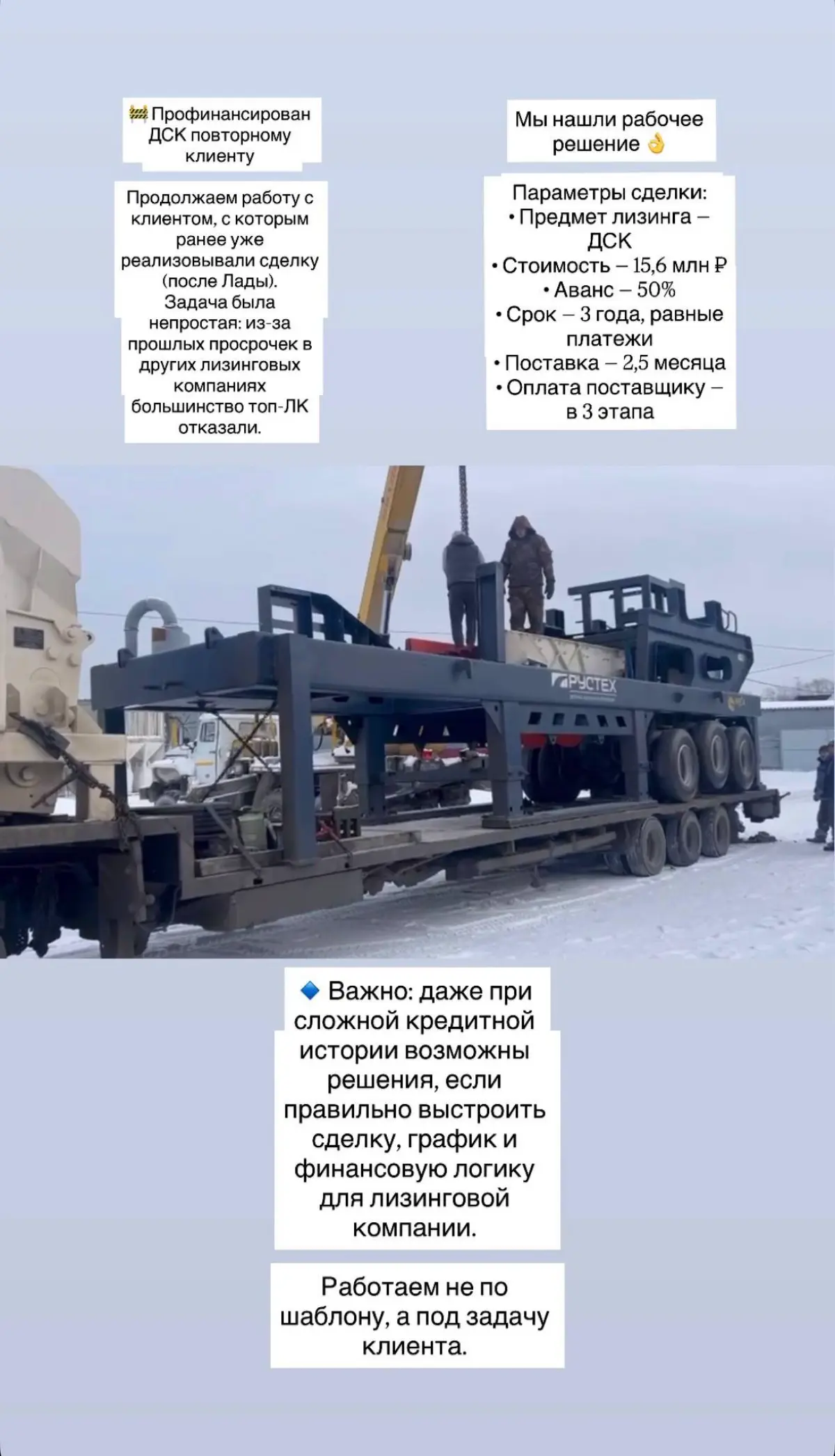 Лизинговые кейсы нашей компании | Сетка — социальная сеть от hh.ru