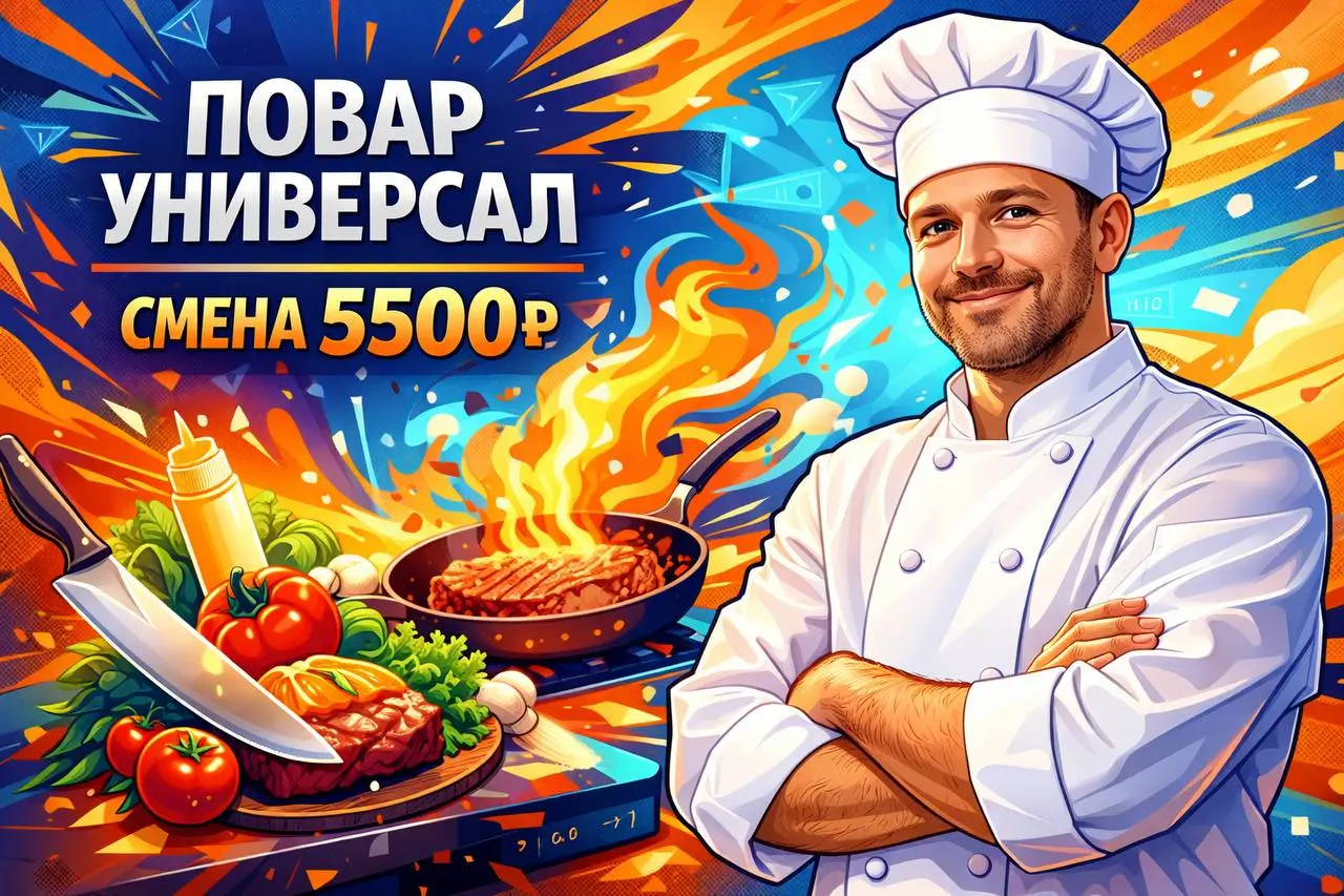 🔔 Вакансия в Москве
📍 м. Академика Янгеля
🧑‍🍳 Повар универсал
💰 Смена 5 500 ₽
Опыт работы с русской и европейской кухней обязателен. От 3 лет.
📋 Условия
🗓 График 6/1 | Сетка — социальная сеть от hh.ru