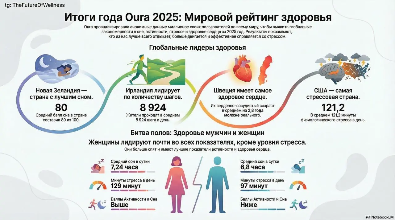 Приближается конец года, а это значит, что скоро все производители гаджетов для здоровья опубликуют итоги года - статистику по их пользователям, интересные наблюдения и тренды | Сетка — социальная сеть от hh.ru