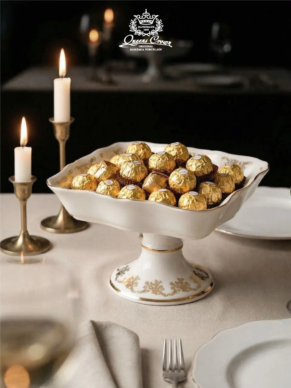 🍴 Вот так выглядит готовая карточка товара для ВБ и Озон для конфетницы из фарфора.
Создана совмещением живой сьемки товара и нейросетей | Сетка — социальная сеть от hh.ru