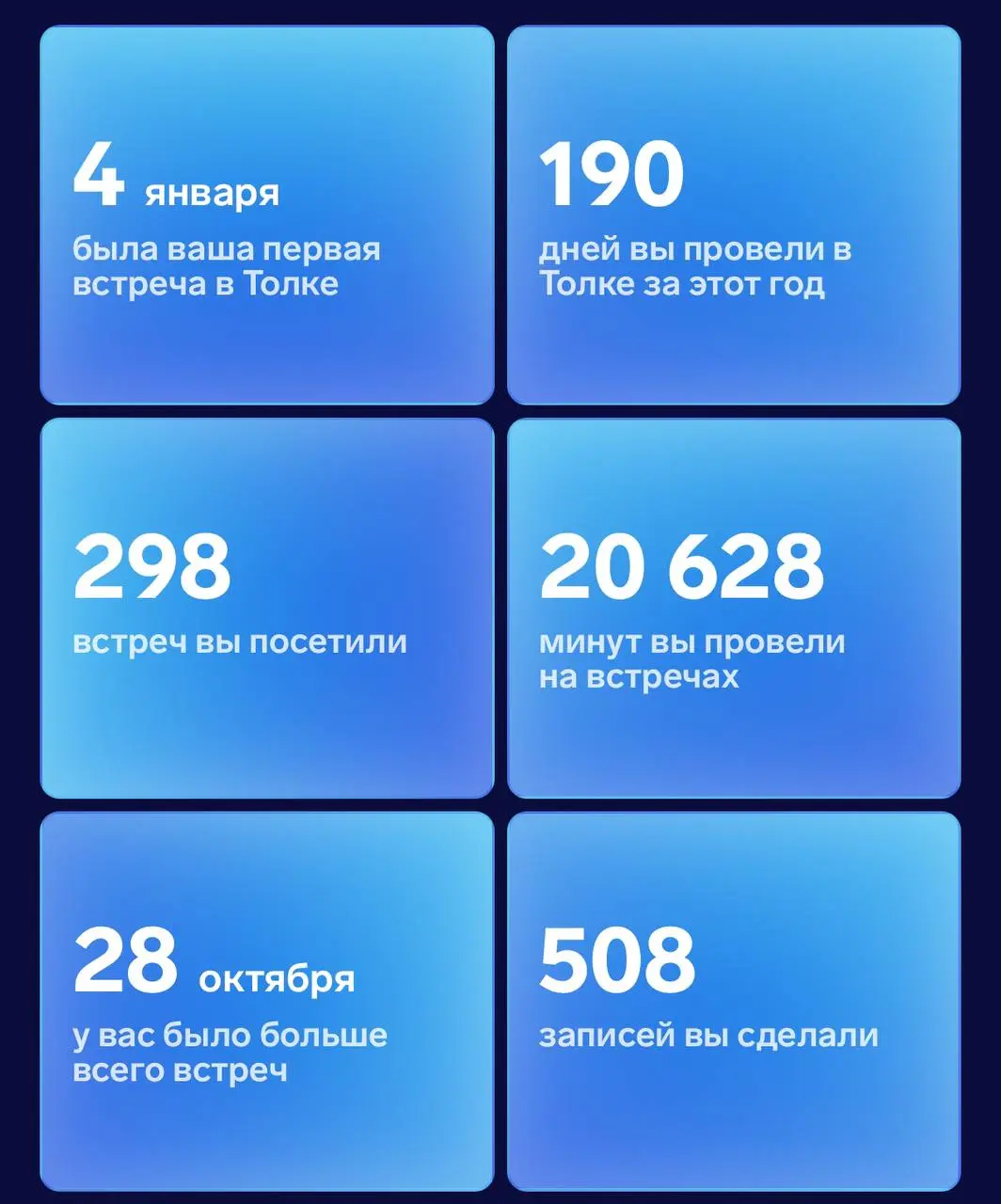 🎄 МОИ ИТОГИ ГОДА: КОГДА ЦИФРЫ ПЕРЕСТАЮТ БЫТЬ ПРОСТО ЦИФРАМИ
Все сейчас подводят итоги | Сетка — социальная сеть от hh.ru