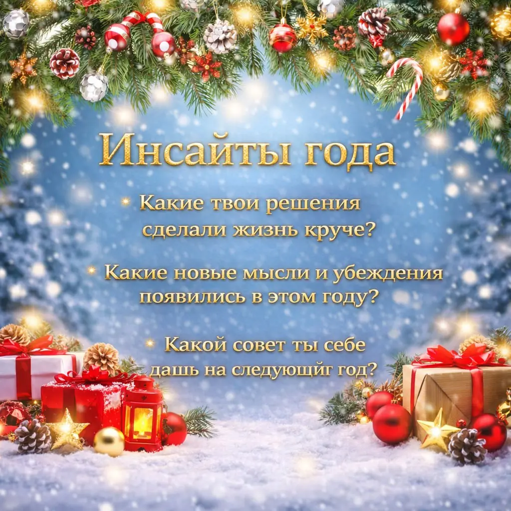 🎄 Конец года — важное время.
Когда вроде бы надо подводить итоги, а на самом деле — честно разговаривать с собой.
Не в формате «успела / не успела»,
а в формате что со мной произошло | Сетка — социальная сеть от hh.ru