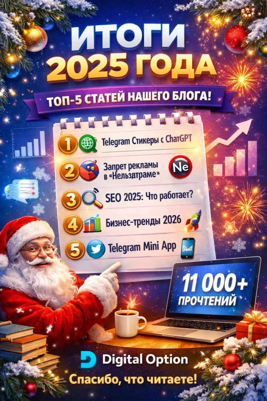 Конец декабря 2025 — время подводить итоги и строить планы на 2026 🎄
Сегодня хотим поделиться результатами нашего Блога Digital Option и показать ТОП-5 статей 2025 года, которые читали чаще всего 👇
Ит... | Сетка — социальная сеть от hh.ru
