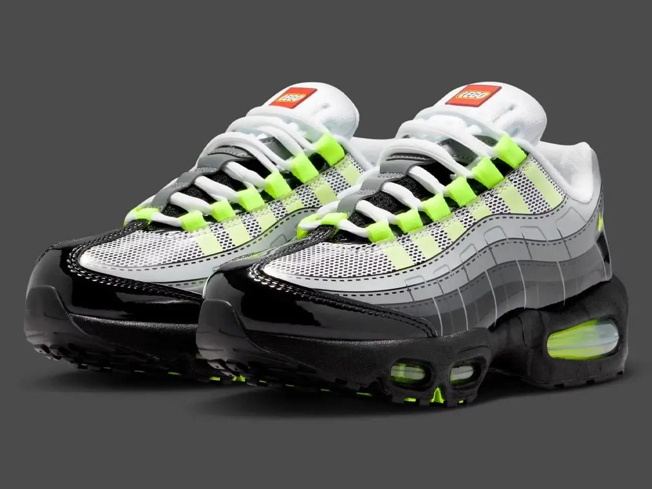 Nike продолжает сотрудничество с LEGO, на этот раз представив переосмысление Air Max 95 в культовой расцветке «Neon» | Сетка — социальная сеть от hh.ru
