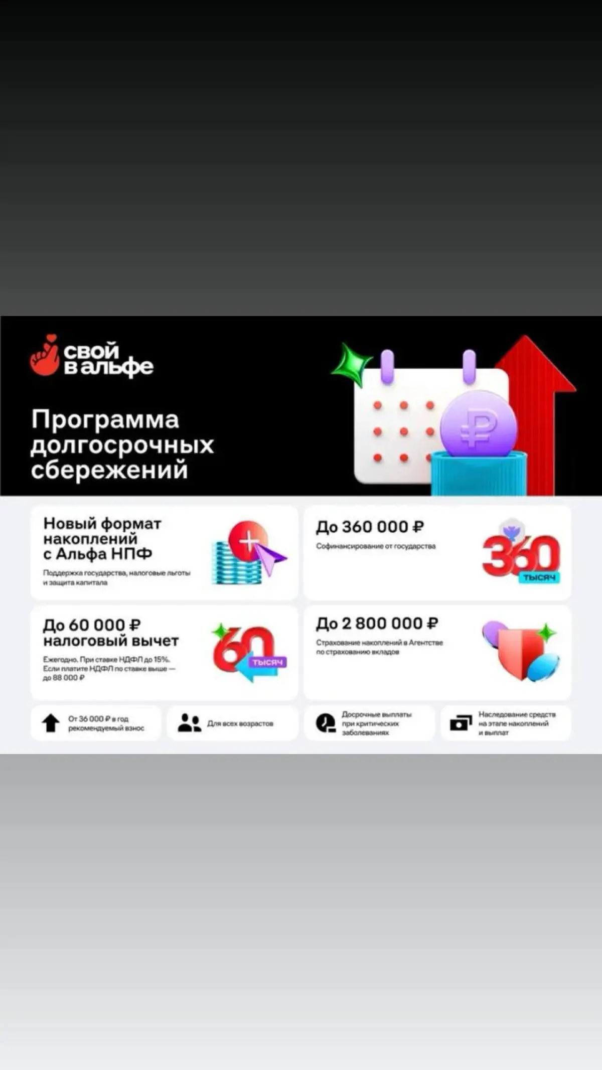 Программа долгосрочных сбережений | Сетка — социальная сеть от hh.ru