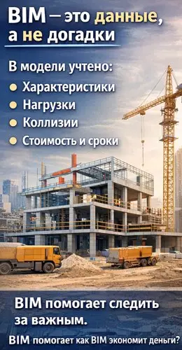 BIM — это не “модная программа”
BIM часто воспринимают как 3D-картинку.
Но на самом деле — это способ работать с информацией | Сетка — социальная сеть от hh.ru
