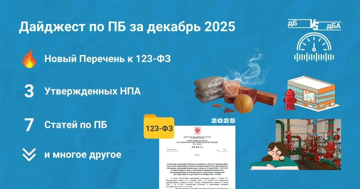 🔥 Подборка материалов за декабрь 2025
Собрали для вас дайджест самых интересных публикаций по пожарной безопасности за декабрь 2025 (https://clck | Сетка — социальная сеть от hh.ru